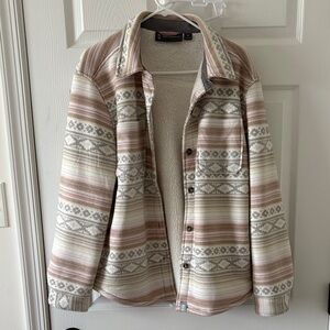 Free Country Multicolor Striped Sherpa jacket